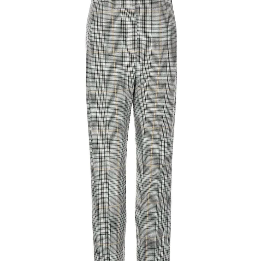 Ann Taylor Women's Glen Plaid Dress Pants in Gray and Tan